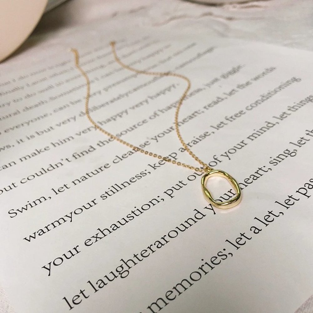 NEW Silver Simple Irregular Necklace - Picture 7 of 8